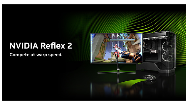 采用全新 Frame Warp 技术的 NVIDIA Reflex 2 降低高达 75%的游戏延迟